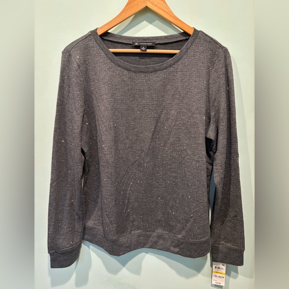 NWT INC International Concepts beaded sweatshirt